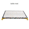 Mother of pearl shell decorative table mat Anti Insect Placemats